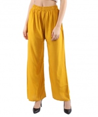 Woman Free Size Plazzo(Yellow)