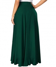 WOMEN GREEN RUFFLE PALAZO