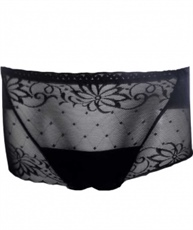 Women Hipster Black Panty  (Pack of 1)