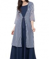 Women Kurti and Shrug (Blue)