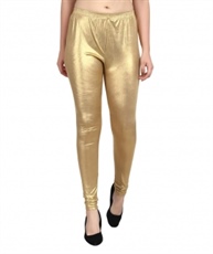 Women`s Poly Cotton Golden Simmer Churidar Leggings