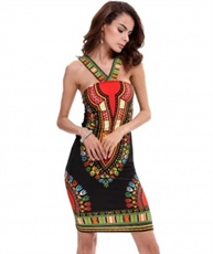 Women Sheath Multicolor Dress