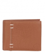 ZORO Men`s Wallet || for Gents and Boys, Album Wallet || Tan Colour with Thread Design 108T